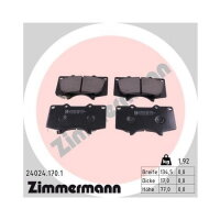 ZIMMERMANN Bremsbeläge VORDERACHSE für TOYOTA...