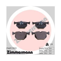 ZIMMERMANN Bremsbeläge HINTERACHSE  für BMW 3er E46 X3 E83 LAND ROVER RANGE