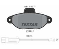 TEXTAR Bremsbelagsatz für Fiat Punto I II 1762143603