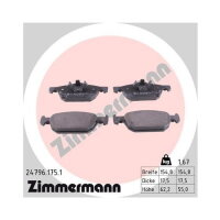 ZIMMERMANN Bremsbelagsatz Bremsbeläge VORDERACHSE...