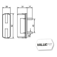 Kennzeichenleuchte HELLA 2KA 357 014-001 C5W Halogen 81 x...