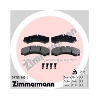 ZIMMERMANN Bremsbelagsatz für Mercedes Sprinter 2 3 4 VW LT 28-35 28-46 vorne