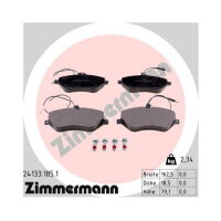 ZIMMERMANN Bremsbeläge VORDERACHSE für...