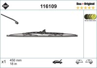 Scheibenwischer SWF 116109 Original 450 mm Hakenbefestigung mit Warnkontakt