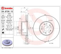 2x BREMBO Bremsscheibe Ø 320mm VORDERACHSE...