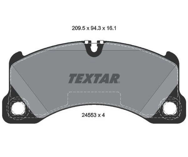 TEXTAR Bremsbelagsatz für Porsche Cayenne Panamera 9PA 970 971 VW Touareg I II