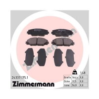ZIMMERMANN Bremsbelagsatz für Toyota Auris E18 RAV4...