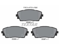 TEXTAR Bremsbelagsatz für Kia Picanto II TA Ray MPV...