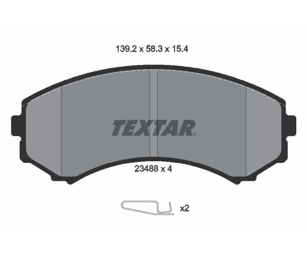 TEXTAR Bremsbelagsatz für Mitsubishi Grandis Pajero Eclipse Mazda E-Serie vorne