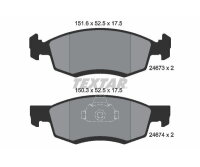 TEXTAR Bremsbelagsatz für Renault Logan I II Express...