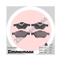 ZIMMERMANN Bremsbelagsatz, Scheibenbremse für...