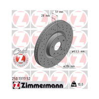 1x ZIMMERMANN Bremsscheibe SPORT Z Vorderachse rechts...
