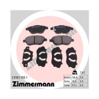 ZIMMERMANN Bremsbelagsatz Bremsbeläge VORDERACHSE passend für OPEL CORSA