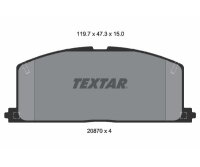 TEXTAR Bremsbelagsatz Scheibenbremse 2087001