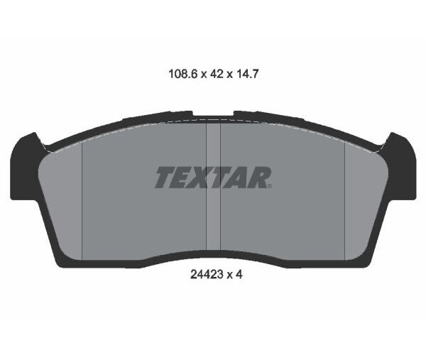 TEXTAR Bremsbelagsatz Bremsbeläge Vorderachse für Daihatsu Suzuki