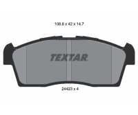 TEXTAR Bremsbelagsatz Bremsbeläge Vorderachse...