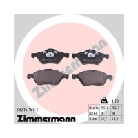 ZIMMERMANN Bremsbelagsatz Bremsbeläge VORDERACHSE...