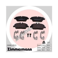ZIMMERMANN Bremsbeläge VORDERACHSE  für MINI BMW CLUBMAN CLUBVAN 2 1 R56 R57