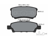 TEXTAR Bremsbelagsatz, Scheibenbremse 2401401