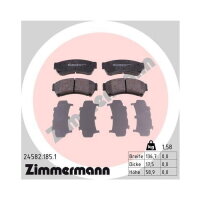ZIMMERMANN Bremsbeläge VORDERACHSE für MAZDA GH...