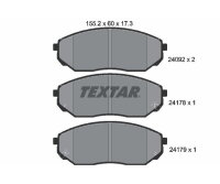 TEXTAR Bremsbelagsatz Scheibenbremse Vorderachse Für...