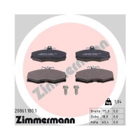 ZIMMERMANN Bremsbelagsatz Bremsbeläge Vorderachse...