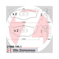 ZIMMERMANN Bremsbelagsatz Bremsbeläge VORDERACHSE...