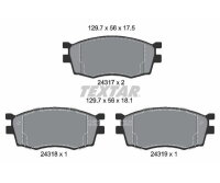 TEXTAR Bremsbelagsatz Bremsbeläge Q+ VORDERACHSE FÜR HYUNDAI ACCENT I20 KIA RIO