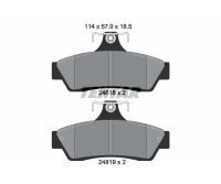TEXTAR Bremsbelagsatz Bremsbeläge Hinterachse...