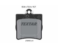 TEXTAR Bremsbelagsatz Bremsbeläge Hinterachse für MERCEDES CHRYSLER