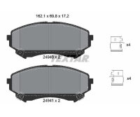 TEXTAR Bremsbelagsatz Bremsbeläge Q+ VORDERACHSE...