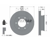 2x TEXTAR Bremsscheibe Vorderachse 288mm