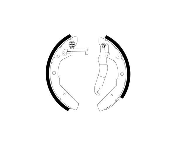 Bremsbackensatz Hinten VW Transporter T3 TEXTAR Trommelbremse 91027600