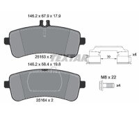 TEXTAR Bremsbeläge Q+ HINTEN für MERCEDES AMG...