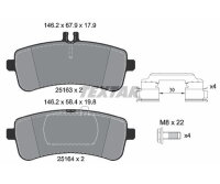 TEXTAR Bremsbeläge Q+ HINTEN für MERCEDES AMG GT C63 S S63 SL63 65 X290 W205 W222 R231