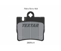 TEXTAR Bremsbeläge Q+ HINTERACHSE für MERCEDES...