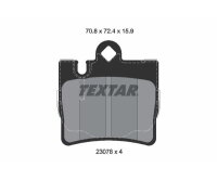 TEXTAR Bremsbeläge Q+ HINTERACHSE für MERCEDES S-KLASSE W220 + COUPE C215