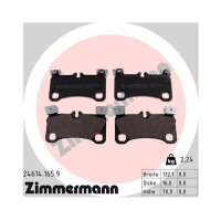 ZIMMERMANN Bremsbeläge HINTERACHSE für AUDI Q7...