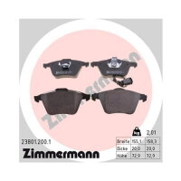 ZIMMERMANN Bremsbeläge VORDERACHSE für VW GOLF...