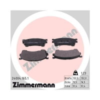 ZIMMERMANN Bremsbelagsatz Scheibenbremse 24004.165.1
