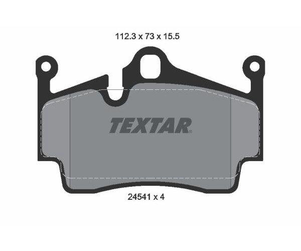 TEXTAR Bremsbeläge HINTERACHSE für PORSCHE 718 BOXSTER CAYMAN