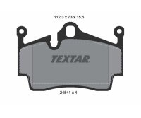 TEXTAR Bremsbeläge HINTERACHSE für PORSCHE 718 BOXSTER CAYMAN