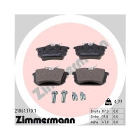 ZIMMERMANN Bremsbeläge HINTERACHSE für VOLVO...