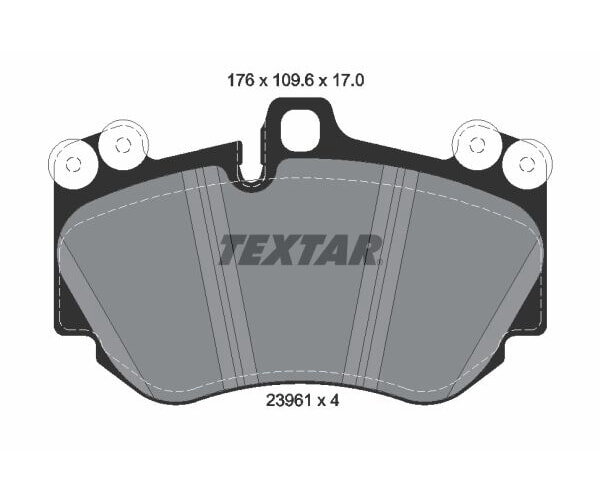 TEXTAR Bremsbeläge VORDERACHSE für AUDI R8 LAMBORGHINI HURACÁN PORSCHE CA