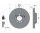 1x TEXTAR brake disc, front axle left, Ø 350 mm, for Audi, Porsche, VW 92121705