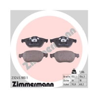 ZIMMERMANN Bremsbelagsatz für Renault Laguna II 2 BG KG Bremse Bremsklötze vorne