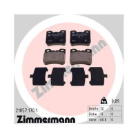 ZIMMERMANN Bremsbeläge VORDERACHSE FÜR...