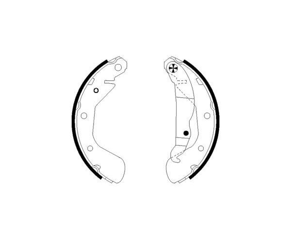 Bremsbackensatz Hinten Opel Corsa C Tigra Twintop TEXTAR Trommelbremse 91058200