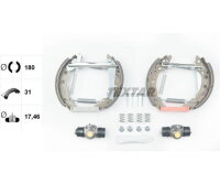 Bremsbackensatz Trommelbremse VW Audi Seat Skoda TEXTAR...
