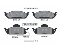 TEXTAR Bremsbeläge VORDERACHSE für...